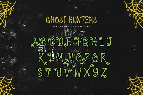 Ghost Hunters font