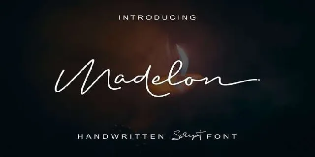 Madelon Script font