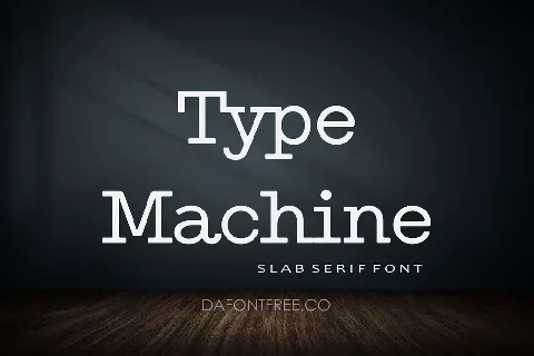 Type Machine font