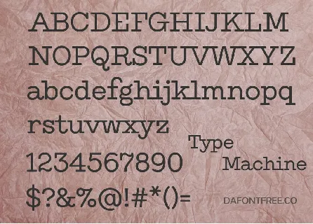 Type Machine font