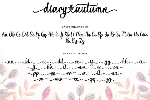 Diary Autumn font