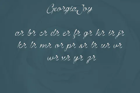 Georgia Joy Demo font