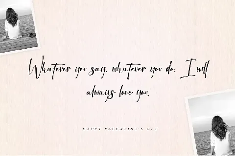 Blacker Valentine - Personal us font