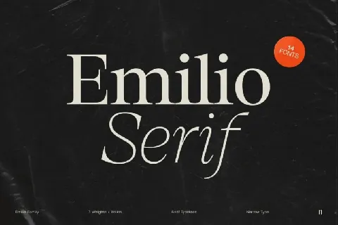 Emilio Serif Family font