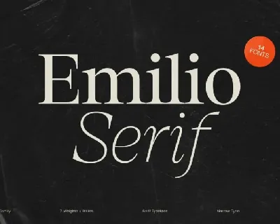 Emilio Serif Family font