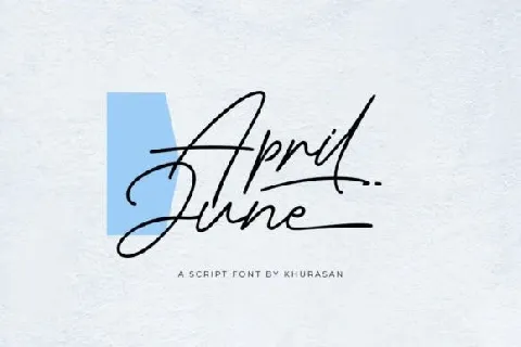 April June font