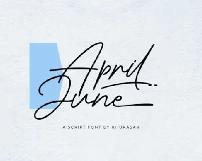 April June font