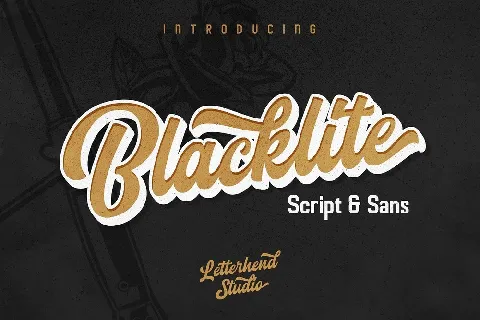 Blacklite font