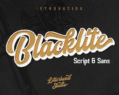 Blacklite font