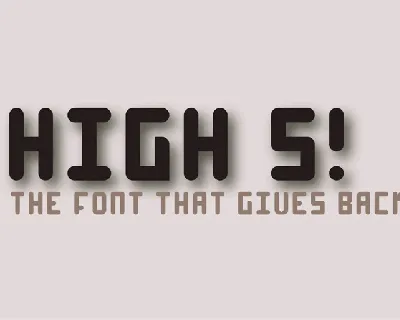 High 4 font