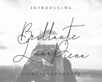 Brillante Luna Piena Signature font