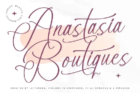 Anastasia Boutiques font