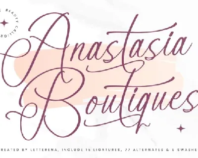 Anastasia Boutiques font