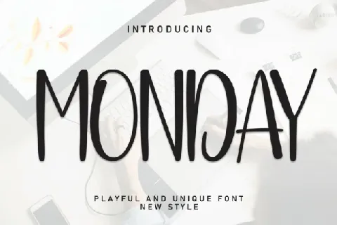 Monday Display font