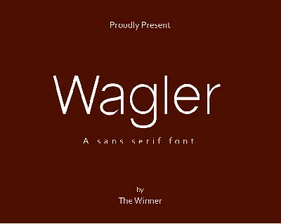 Wagler font