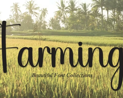 Farming Script font