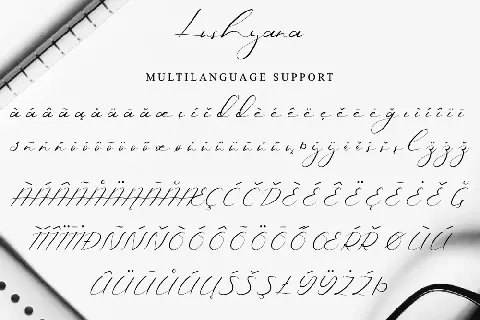 Lushyana Demo font