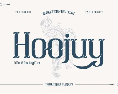 Hoojuy trial font