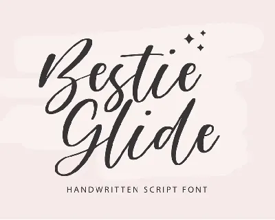 Bestie Glide font