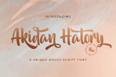 Akidan Hatory Script font