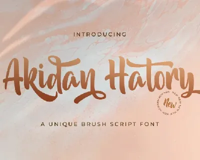 Akidan Hatory Script font
