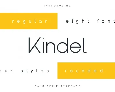 Kindel Sans Serif font