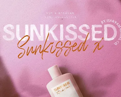 Sunkissed x font