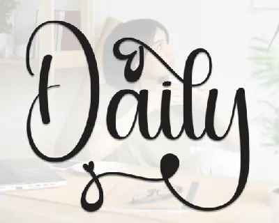 Daily Script font