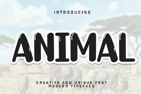 Animal Display font