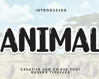 Animal Display font