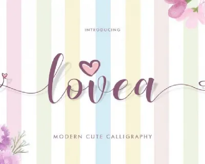 Lovea Calligraphy font