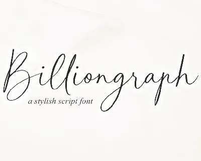 Billiongraph font