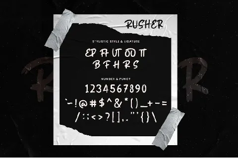 Rusher font