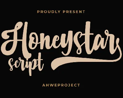Honeystar font