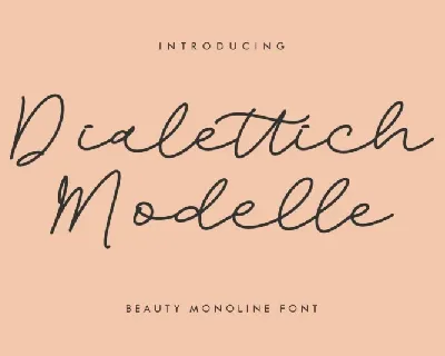 Dialettich Modelle font