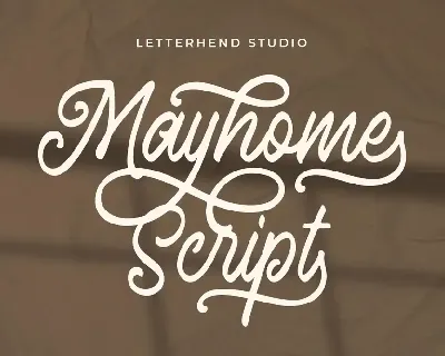 Mayhome font