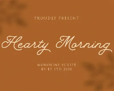 Hearty Morning font