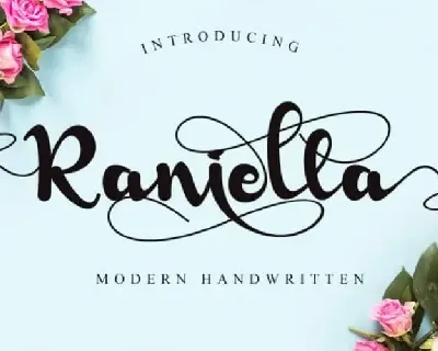 Raniella Calligraphy font