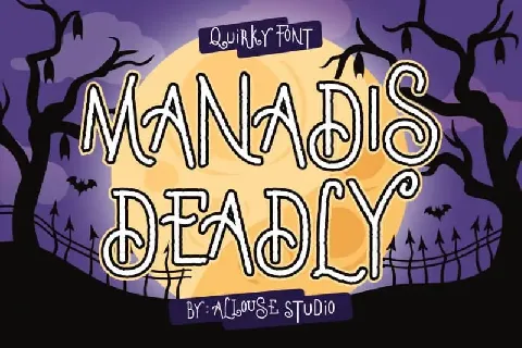 Manadis Deadly Display font