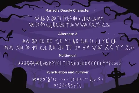 Manadis Deadly Display font