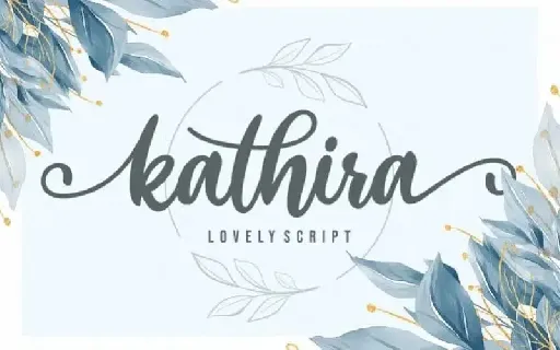 Kathira Script font