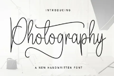 Photography Script Typeface font