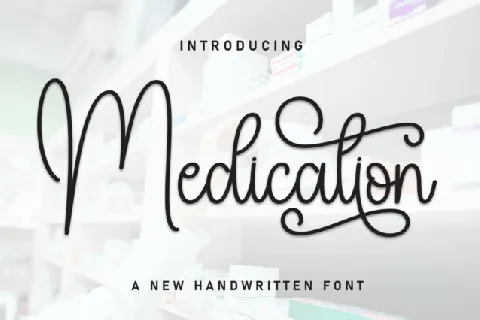 Medication Script font