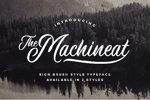 Machineat Script font