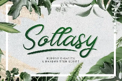 Sollasy Calligraphy font