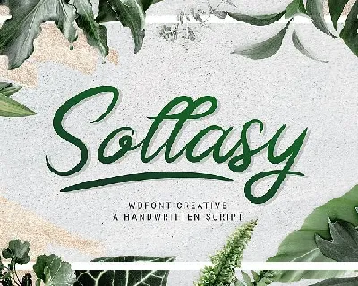Sollasy Calligraphy font