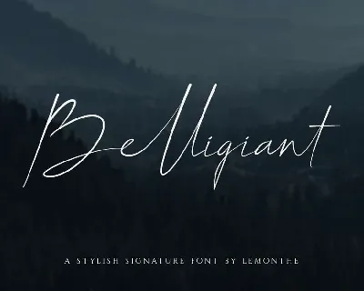 Belligiant font