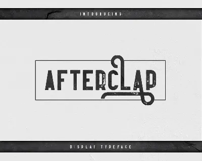 Afterclap font