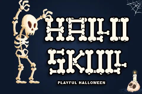 Hallo Skull - personal use font