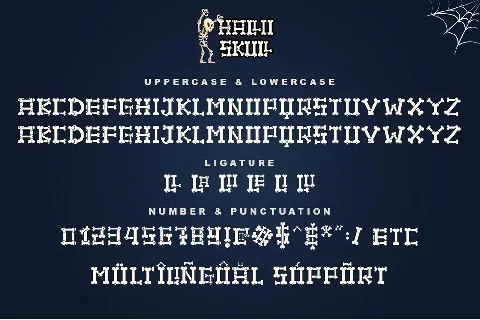 Hallo Skull - personal use font